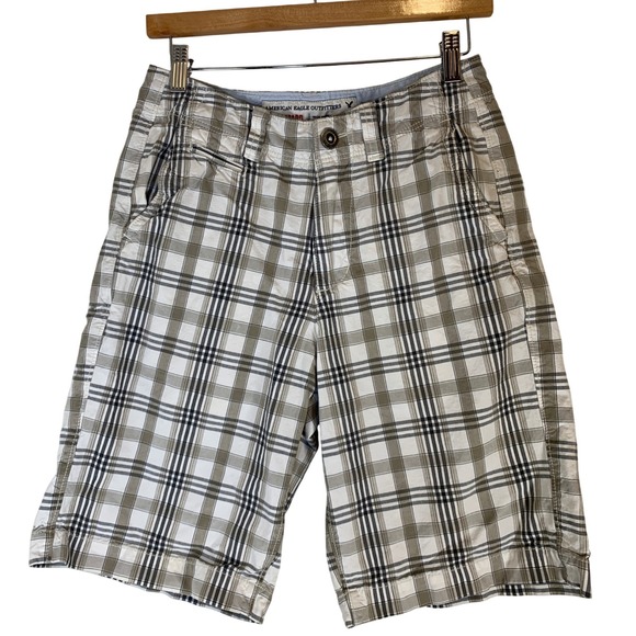 American Eagle Outfitters Other - Vintage Y2K American Eagle Outfitters‎ Plaid Shorts 26 Cotton Preppy Skater Mens